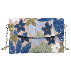 3758 Sequin Clutch Shiny Straw Purses Handbag Crossbody Bag for Beach